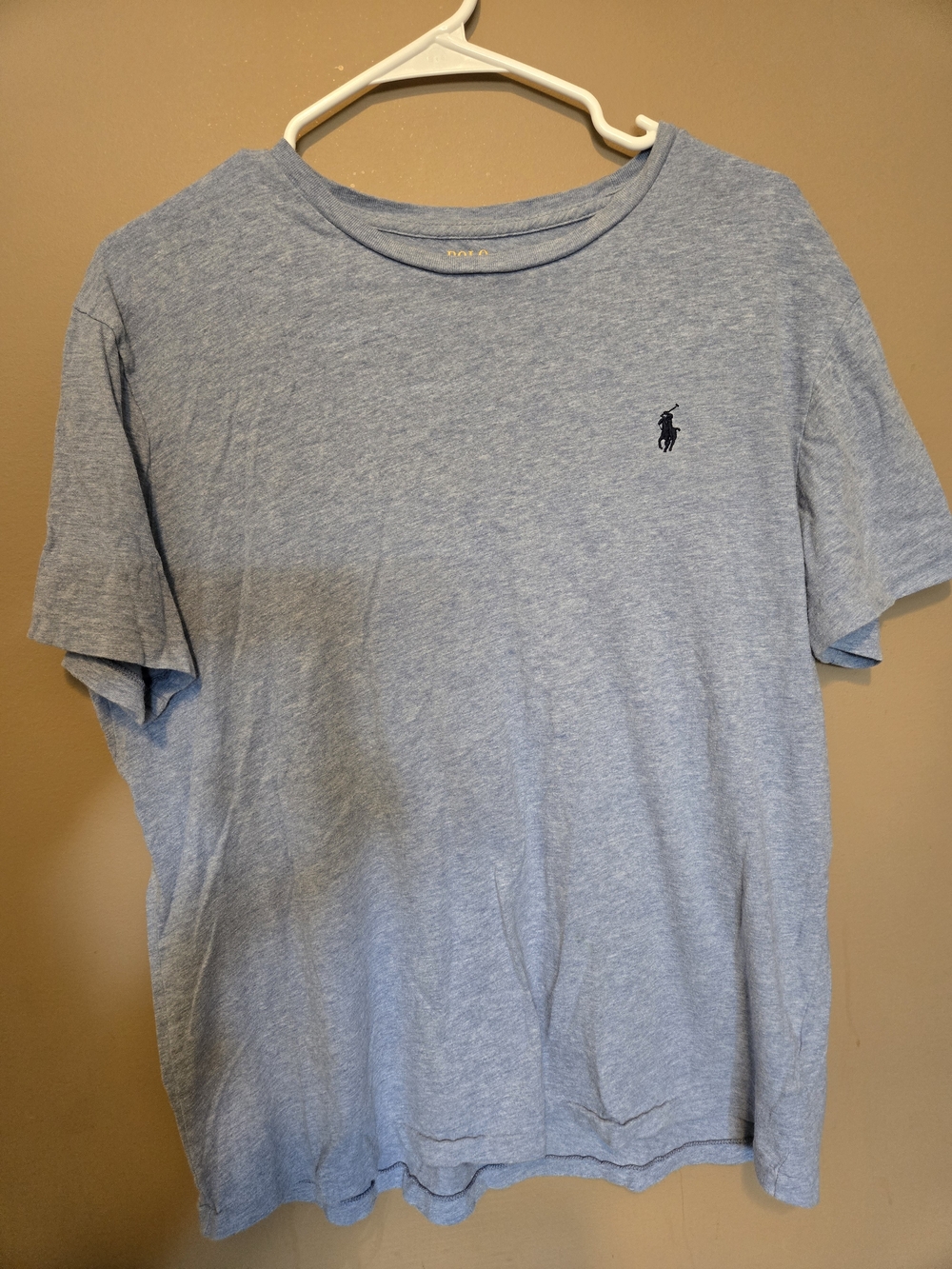 Polo Ralph Lauren Blue Crewneck T-Shirt Black Pony Logo